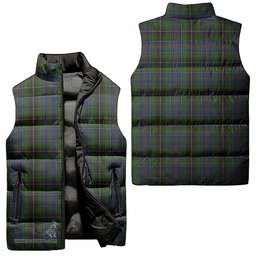 Scottish MacInnes Tartan Tartan Puffer Vest, Tartan Plaid Sleeveless Down Jacket Scottish Plaid Tartan Plaid - ScotsTee - scotstee.com