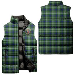 Scottish Spottiswood Clan Tartan Puffer Vest, Family Crest Plaid Sleeveless Down Jacket Scottish Plaid Tartan Plaid - ScotsTee - scotstee.com