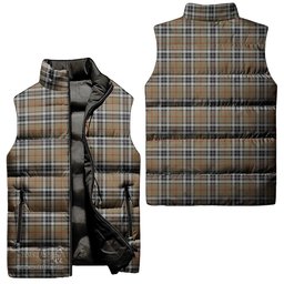 Scottish Thomson Camel Tartan Tartan Puffer Vest, Tartan Plaid Sleeveless Down Jacket Scottish Plaid Tartan Plaid - ScotsTee - scotstee.com