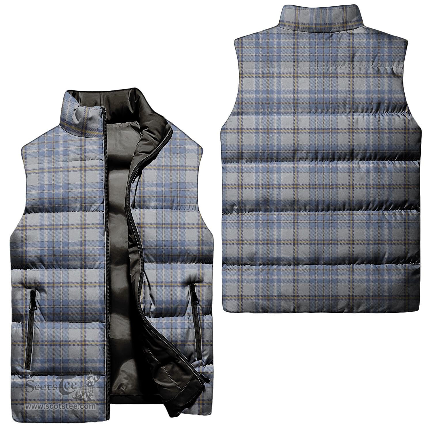 Scottish Tweedie Tartan Tartan Puffer Vest, Tartan Plaid Sleeveless Down Jacket Scottish Plaid Tartan Plaid - ScotsTee - scotstee.com