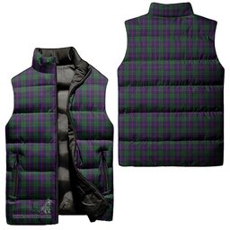 Scottish Urquhart Tartan Tartan Puffer Vest, Tartan Plaid Sleeveless Down Jacket Scottish Plaid Tartan Plaid - ScotsTee - scotstee.com
