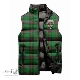 Scottish Orrock Clan Tartan Puffer Vest, Family Crest Plaid Sleeveless Down Jacket Scottish Plaid Tartan Plaid - ScotsTee - scotstee.com