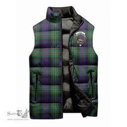 Scottish Rose Hunting Clan Tartan Puffer Vest, Family Crest Plaid Sleeveless Down Jacket Scottish Plaid Tartan Plaid - ScotsTee - scotstee.com