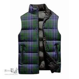 Scottish Wishart Hunting Tartan Tartan Puffer Vest, Tartan Plaid Sleeveless Down Jacket Scottish Plaid Tartan Plaid - ScotsTee - scotstee.com