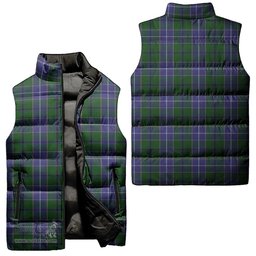 Scottish Wishart Hunting Tartan Tartan Puffer Vest, Tartan Plaid Sleeveless Down Jacket Scottish Plaid Tartan Plaid - ScotsTee - scotstee.com