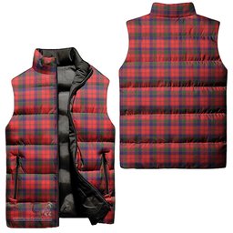 Scottish Robertson Modern Tartan Tartan Puffer Vest, Tartan Plaid Sleeveless Down Jacket Scottish Plaid Tartan Plaid - ScotsTee - scotstee.com