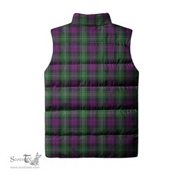 Scottish Wilson Clan Tartan Puffer Vest, Family Crest Plaid Sleeveless Down Jacket Scottish Plaid Tartan Plaid - ScotsTee - scotstee.com