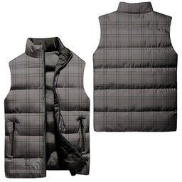 Scottish Stewart Grey Tartan Tartan Puffer Vest, Tartan Plaid Sleeveless Down Jacket Scottish Plaid Tartan Plaid - ScotsTee - scotstee.com