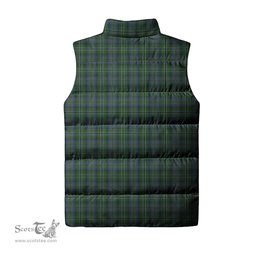 Scottish Scott Hunting Clan Tartan Puffer Vest, Family Crest Plaid Sleeveless Down Jacket Scottish Plaid Tartan Plaid - ScotsTee - scotstee.com