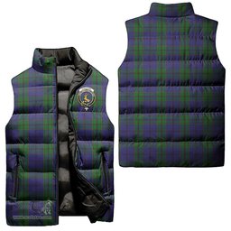 Scottish Strachan Clan Tartan Puffer Vest, Family Crest Plaid Sleeveless Down Jacket Scottish Plaid Tartan Plaid - ScotsTee - scotstee.com
