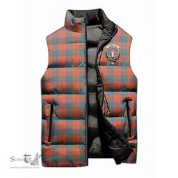 Scottish Robertson Ancient Clan Tartan Puffer Vest, Family Crest Plaid Sleeveless Down Jacket Scottish Plaid Tartan Plaid - ScotsTee - scotstee.com