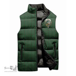 Scottish Skene or Tribe of Mar Clan Tartan Puffer Vest, Family Crest Plaid Sleeveless Down Jacket Scottish Plaid Tartan Plaid - ScotsTee - scotstee.com