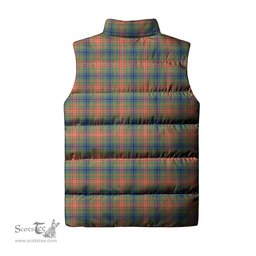Scottish Wilson Ancient Clan Tartan Puffer Vest, Family Crest Plaid Sleeveless Down Jacket Scottish Plaid Tartan Plaid - ScotsTee - scotstee.com