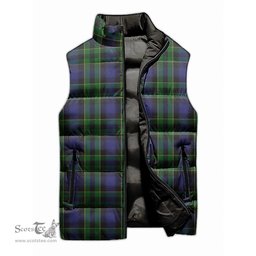 Scottish Mowat Tartan Tartan Puffer Vest, Tartan Plaid Sleeveless Down Jacket Scottish Plaid Tartan Plaid - ScotsTee - scotstee.com