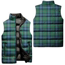 Scottish Urquhart Ancient Tartan Tartan Puffer Vest, Tartan Plaid Sleeveless Down Jacket Scottish Plaid Tartan Plaid - ScotsTee - scotstee.com