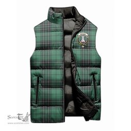 Scottish MacLean Hunting Ancient Clan Tartan Puffer Vest, Family Crest Plaid Sleeveless Down Jacket Scottish Plaid Tartan Plaid - ScotsTee - scotstee.com
