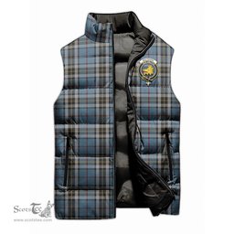 Scottish MacTavish Dress Clan Tartan Puffer Vest, Family Crest Plaid Sleeveless Down Jacket Scottish Plaid Tartan Plaid - ScotsTee - scotstee.com