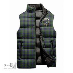 Scottish MacNeil of Colonsay Clan Tartan Puffer Vest, Family Crest Plaid Sleeveless Down Jacket Scottish Plaid Tartan Plaid - ScotsTee - scotstee.com