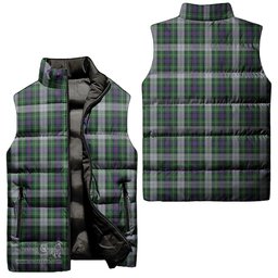 Scottish MacKenzie Dress Tartan Tartan Puffer Vest, Tartan Plaid Sleeveless Down Jacket Scottish Plaid Tartan Plaid - ScotsTee - scotstee.com