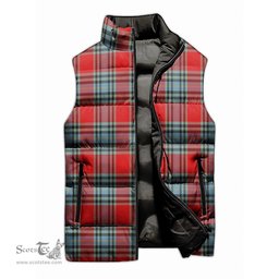 Scottish MacLeay Tartan Tartan Puffer Vest, Tartan Plaid Sleeveless Down Jacket Scottish Plaid Tartan Plaid - ScotsTee - scotstee.com