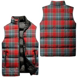 Scottish MacLeay Tartan Tartan Puffer Vest, Tartan Plaid Sleeveless Down Jacket Scottish Plaid Tartan Plaid - ScotsTee - scotstee.com