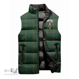 Scottish MacRae Clan Tartan Puffer Vest, Family Crest Plaid Sleeveless Down Jacket Scottish Plaid Tartan Plaid - ScotsTee - scotstee.com