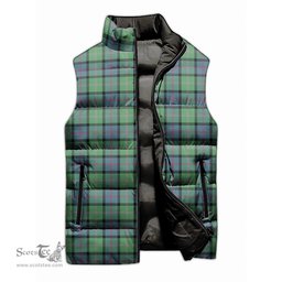 Scottish MacThomas Ancient Tartan Tartan Puffer Vest, Tartan Plaid Sleeveless Down Jacket Scottish Plaid Tartan Plaid - ScotsTee - scotstee.com