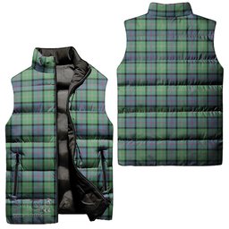 Scottish MacThomas Ancient Tartan Tartan Puffer Vest, Tartan Plaid Sleeveless Down Jacket Scottish Plaid Tartan Plaid - ScotsTee - scotstee.com