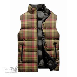 Scottish MacMillan Old Weathered Tartan Tartan Puffer Vest, Tartan Plaid Sleeveless Down Jacket Scottish Plaid Tartan Plaid - ScotsTee - scotstee.com