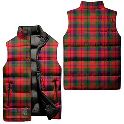 Scottish MacNaughton Modern Tartan Tartan Puffer Vest, Tartan Plaid Sleeveless Down Jacket Scottish Plaid Tartan Plaid - ScotsTee - scotstee.com