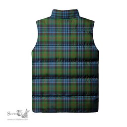 Scottish Newlands of Lauriston Clan Tartan Puffer Vest, Family Crest Plaid Sleeveless Down Jacket Scottish Plaid Tartan Plaid - ScotsTee - scotstee.com