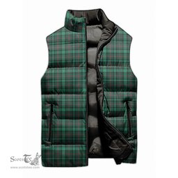 Scottish Ross Hunting Modern Tartan Tartan Puffer Vest, Tartan Plaid Sleeveless Down Jacket Scottish Plaid Tartan Plaid - ScotsTee - scotstee.com