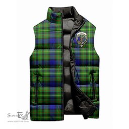 Scottish Rollo Modern Clan Tartan Puffer Vest, Family Crest Plaid Sleeveless Down Jacket Scottish Plaid Tartan Plaid - ScotsTee - scotstee.com