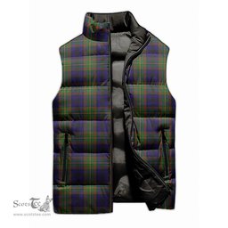 Scottish MacLeish Tartan Tartan Puffer Vest, Tartan Plaid Sleeveless Down Jacket Scottish Plaid Tartan Plaid - ScotsTee - scotstee.com