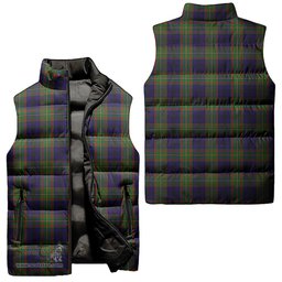 Scottish MacLeish Tartan Tartan Puffer Vest, Tartan Plaid Sleeveless Down Jacket Scottish Plaid Tartan Plaid - ScotsTee - scotstee.com