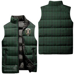 Scottish Menzies Green Clan Tartan Puffer Vest, Family Crest Plaid Sleeveless Down Jacket Scottish Plaid Tartan Plaid - ScotsTee - scotstee.com