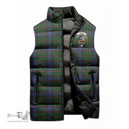Scottish Skene Clan Tartan Puffer Vest, Family Crest Plaid Sleeveless Down Jacket Scottish Plaid Tartan Plaid - ScotsTee - scotstee.com