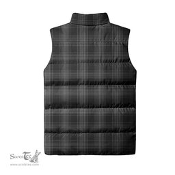 Scottish Stewart Mourning Tartan Tartan Puffer Vest, Tartan Plaid Sleeveless Down Jacket Scottish Plaid Tartan Plaid - ScotsTee - scotstee.com