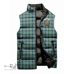 Scottish Melville Ancient Clan Tartan Puffer Vest, Family Crest Plaid Sleeveless Down Jacket Scottish Plaid Tartan Plaid - ScotsTee - scotstee.com