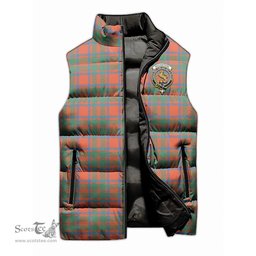 Scottish MacKintosh Ancient Clan Tartan Puffer Vest, Family Crest Plaid Sleeveless Down Jacket Scottish Plaid Tartan Plaid - ScotsTee - scotstee.com