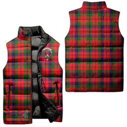 Scottish MacNaughton Modern Clan Tartan Puffer Vest, Family Crest Plaid Sleeveless Down Jacket Scottish Plaid Tartan Plaid - ScotsTee - scotstee.com
