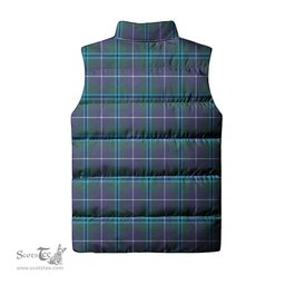 Scottish Sandilands Clan Tartan Puffer Vest, Family Crest Plaid Sleeveless Down Jacket Scottish Plaid Tartan Plaid - ScotsTee - scotstee.com