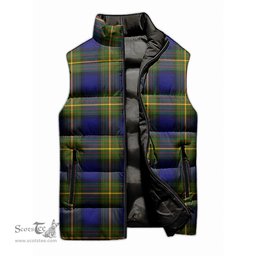 Scottish Moore Tartan Tartan Puffer Vest, Tartan Plaid Sleeveless Down Jacket Scottish Plaid Tartan Plaid - ScotsTee - scotstee.com
