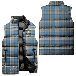 Scottish Napier Ancient Clan Tartan Puffer Vest, Family Crest Plaid Sleeveless Down Jacket Scottish Plaid Tartan Plaid - ScotsTee - scotstee.com