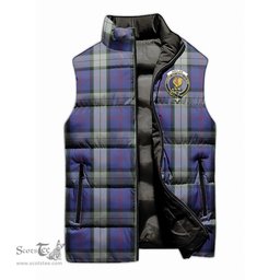 Scottish Sinclair Dress Clan Tartan Puffer Vest, Family Crest Plaid Sleeveless Down Jacket Scottish Plaid Tartan Plaid - ScotsTee - scotstee.com