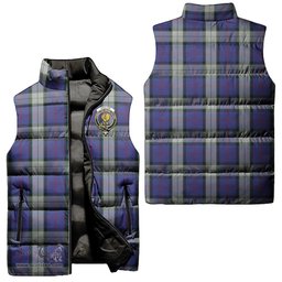 Scottish Sinclair Dress Clan Tartan Puffer Vest, Family Crest Plaid Sleeveless Down Jacket Scottish Plaid Tartan Plaid - ScotsTee - scotstee.com