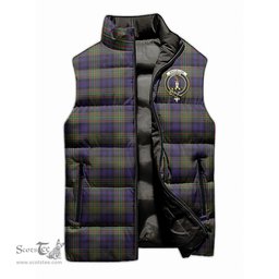 Scottish MacLellan Clan Tartan Puffer Vest, Family Crest Plaid Sleeveless Down Jacket Scottish Plaid Tartan Plaid - ScotsTee - scotstee.com