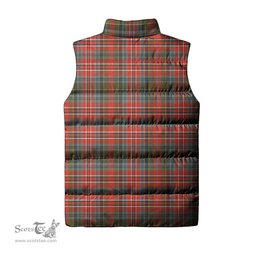 Scottish MacPherson Weathered Tartan Tartan Puffer Vest, Tartan Plaid Sleeveless Down Jacket Scottish Plaid Tartan Plaid - ScotsTee - scotstee.com