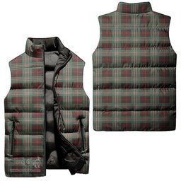 Scottish Scott Brown Ancient Tartan Tartan Puffer Vest, Tartan Plaid Sleeveless Down Jacket Scottish Plaid Tartan Plaid - ScotsTee - scotstee.com