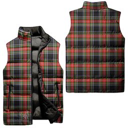 Scottish Stewart Black Tartan Tartan Puffer Vest, Tartan Plaid Sleeveless Down Jacket Scottish Plaid Tartan Plaid - ScotsTee - scotstee.com